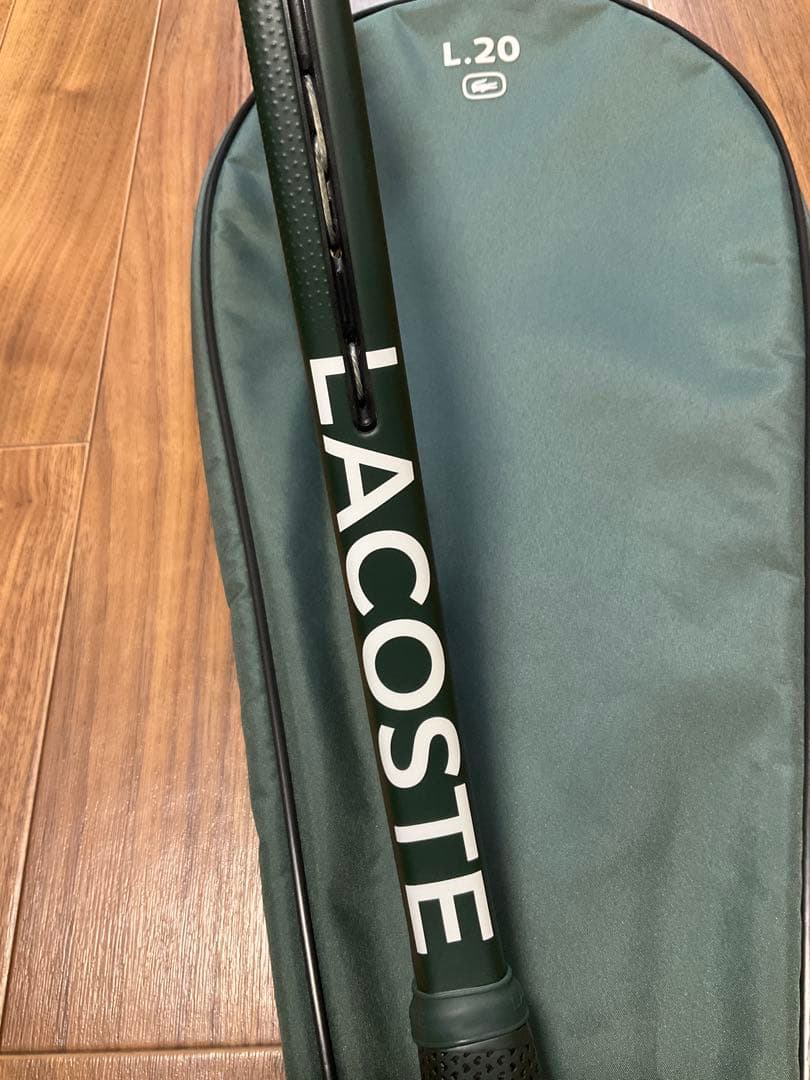ラコステ LACOSTE L.20 ラケット 超美品　ナチュラル張上　ステンシル