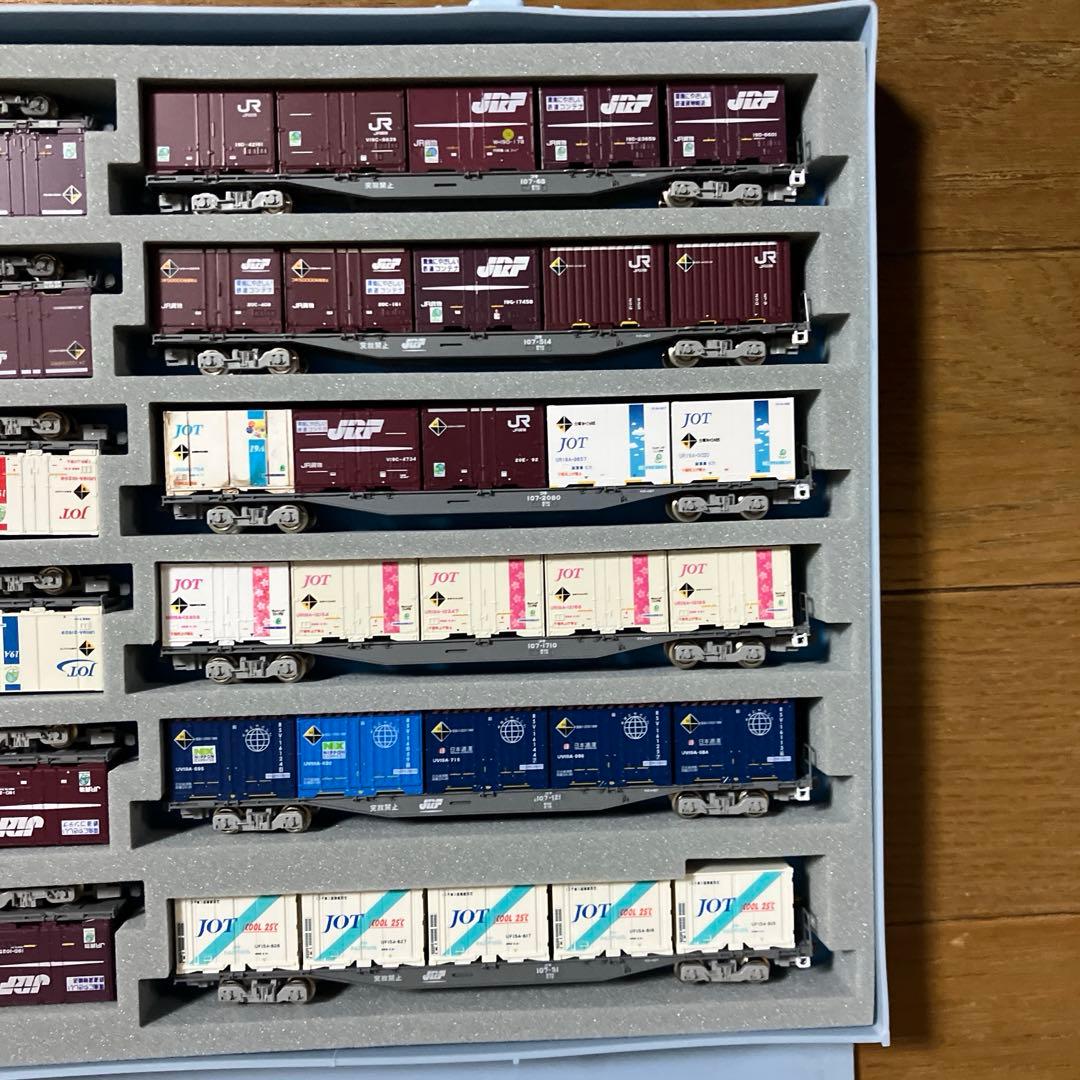 Nゲージ　コキ107（コンテナ付）12両セット