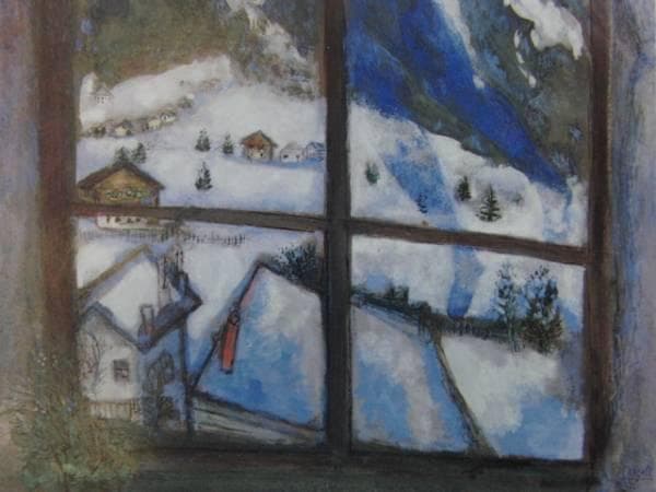 マルク・シャガール、「NUIT D'HIVER」、海外版超希少レゾネ、新品額付