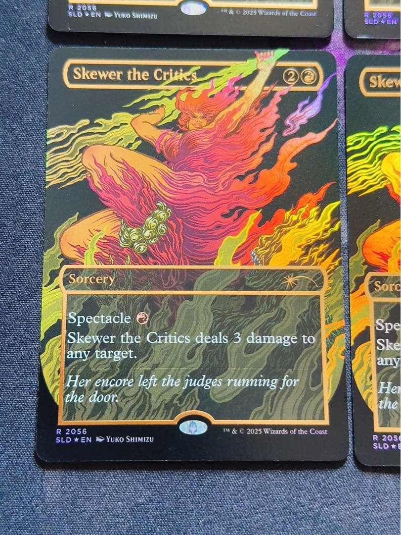 【レイズドfoil】批判家刺殺　英語　4枚セット