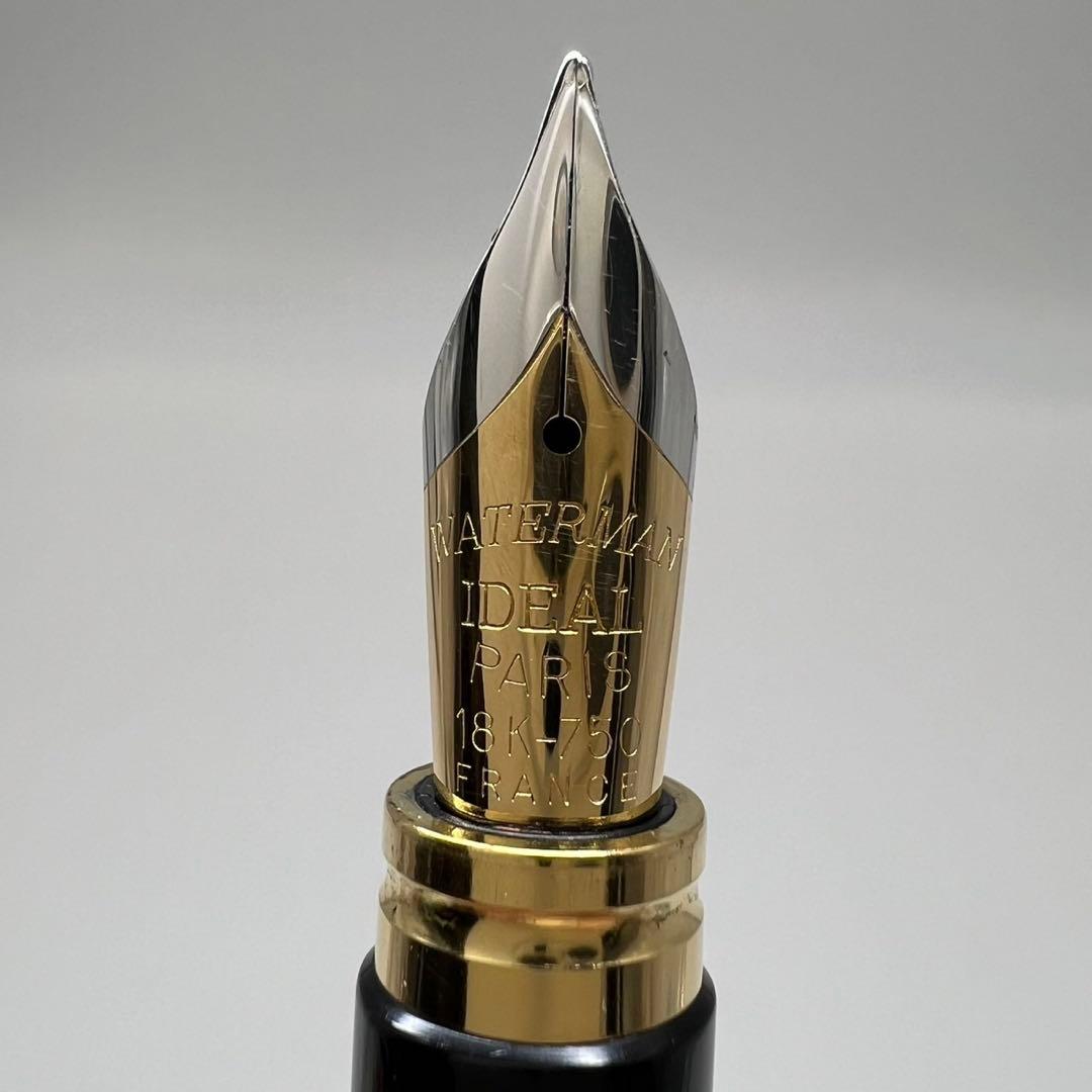 ウォーターマン 万年筆 IDEAL パリ ブラック×ゴールド 2