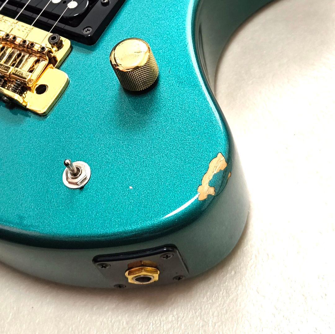 【美品】ZO-3 芸達者 MG ターコイズ アンプ内蔵ミニギター 専用ケース付き