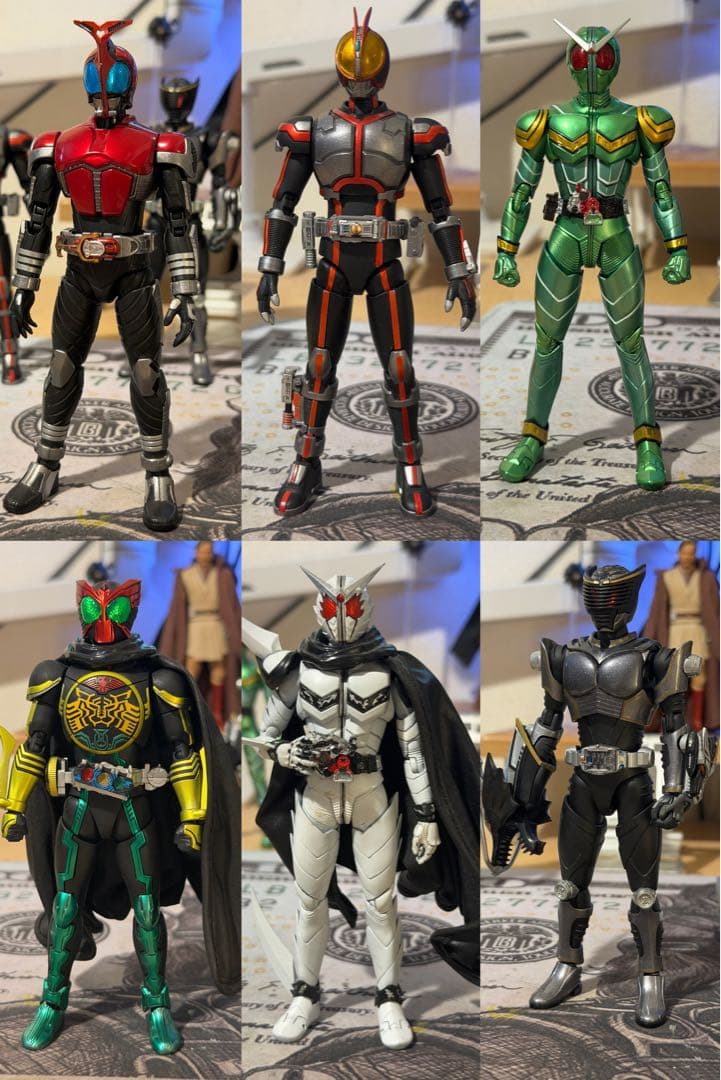 仮面ライダー フィギュア 6体セット