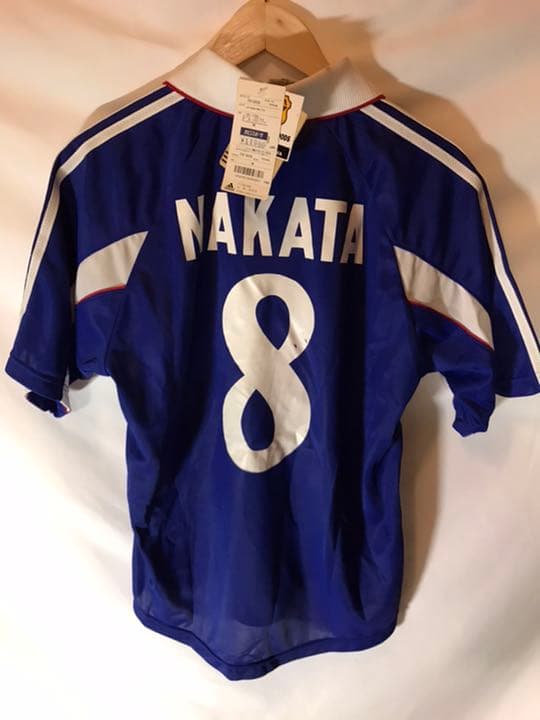 新品正規品商品タグ付きadidas 日本代表「8」中田英寿 半袖 Mユニフォーム