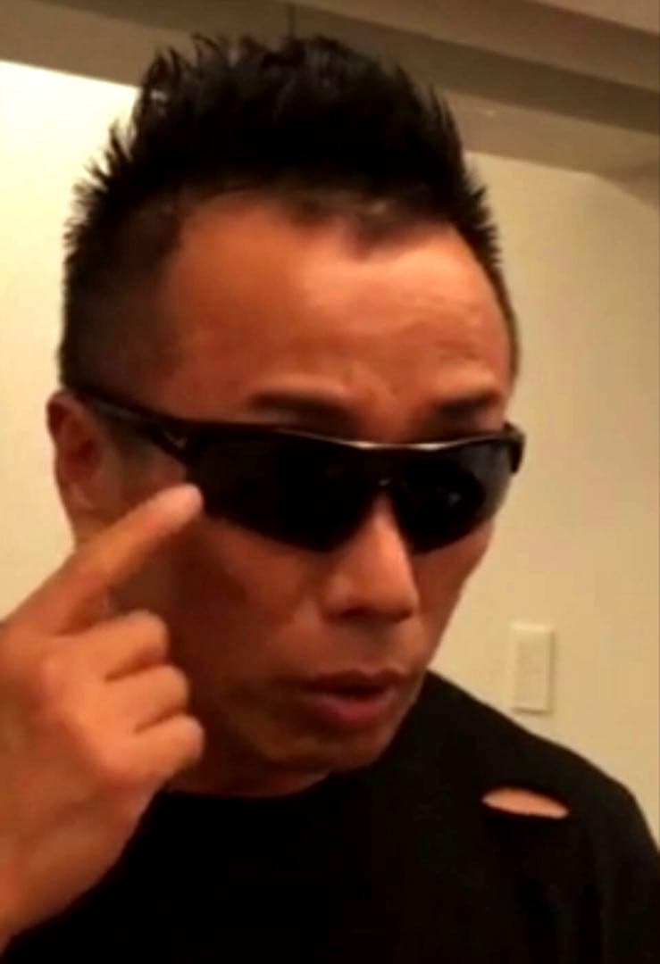 長渕剛　着用　NIKE 赤ロゴ　二枚レンズ サングラス　長渕
