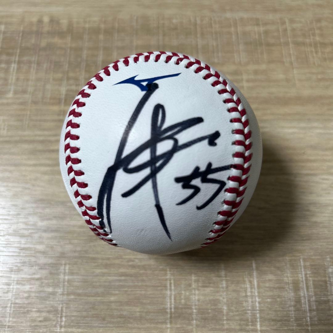 巨人　秋広優人　直筆サインボール　統一球　NPB球　福岡ソフトバンクホークス