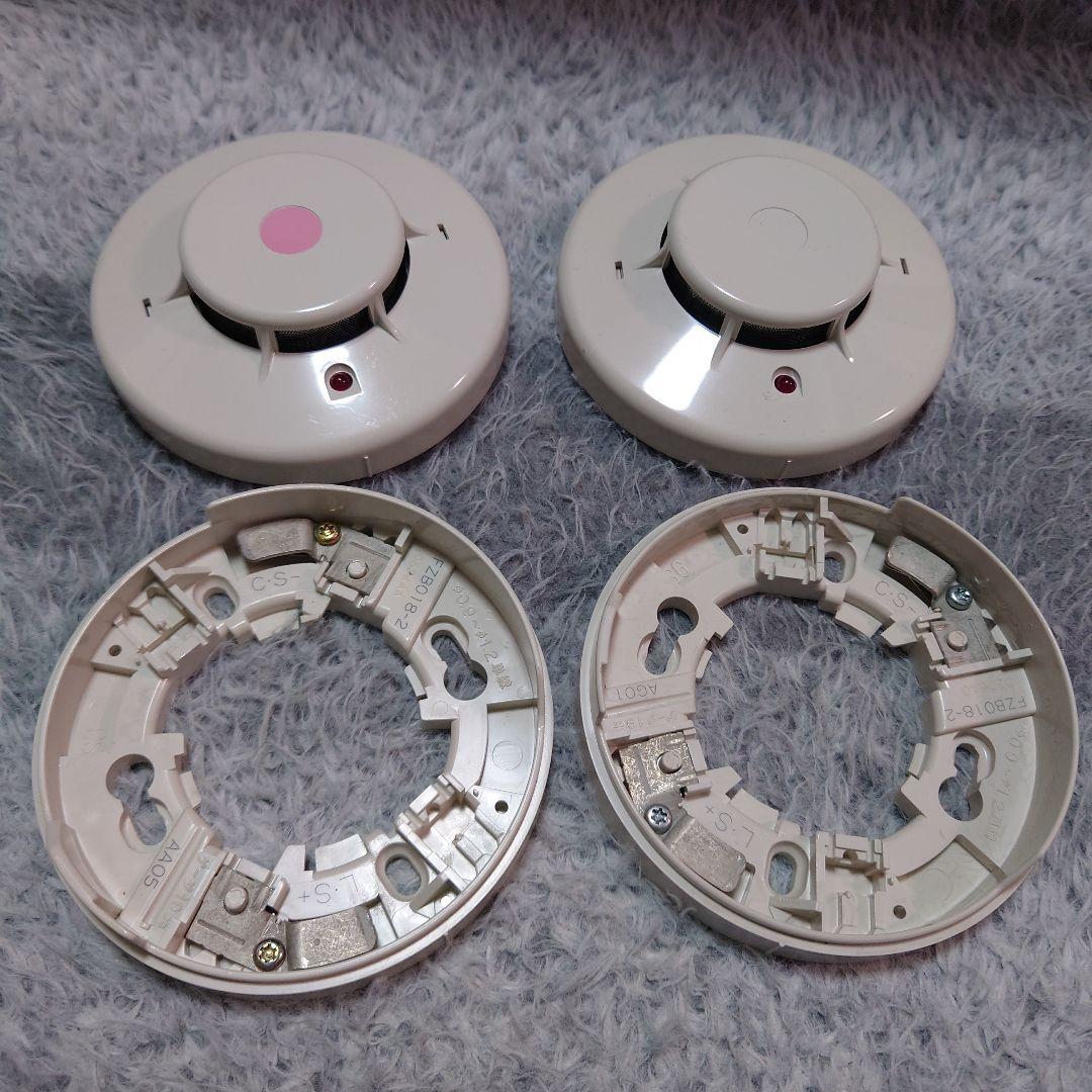 能美防災　煙感知器　ベース　4個セット　ノーミ