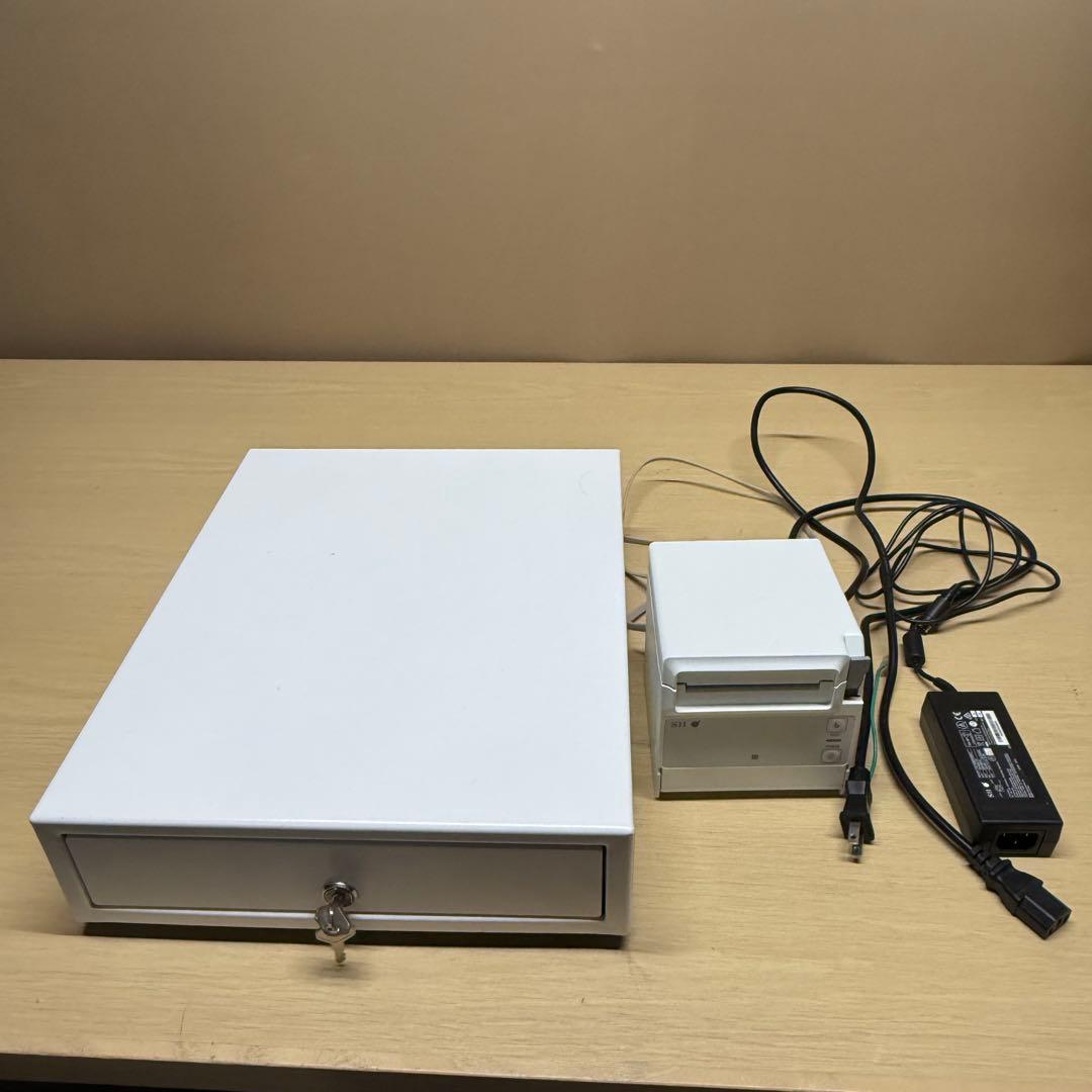 SII レシートプリンター ホワイト 付属品付き