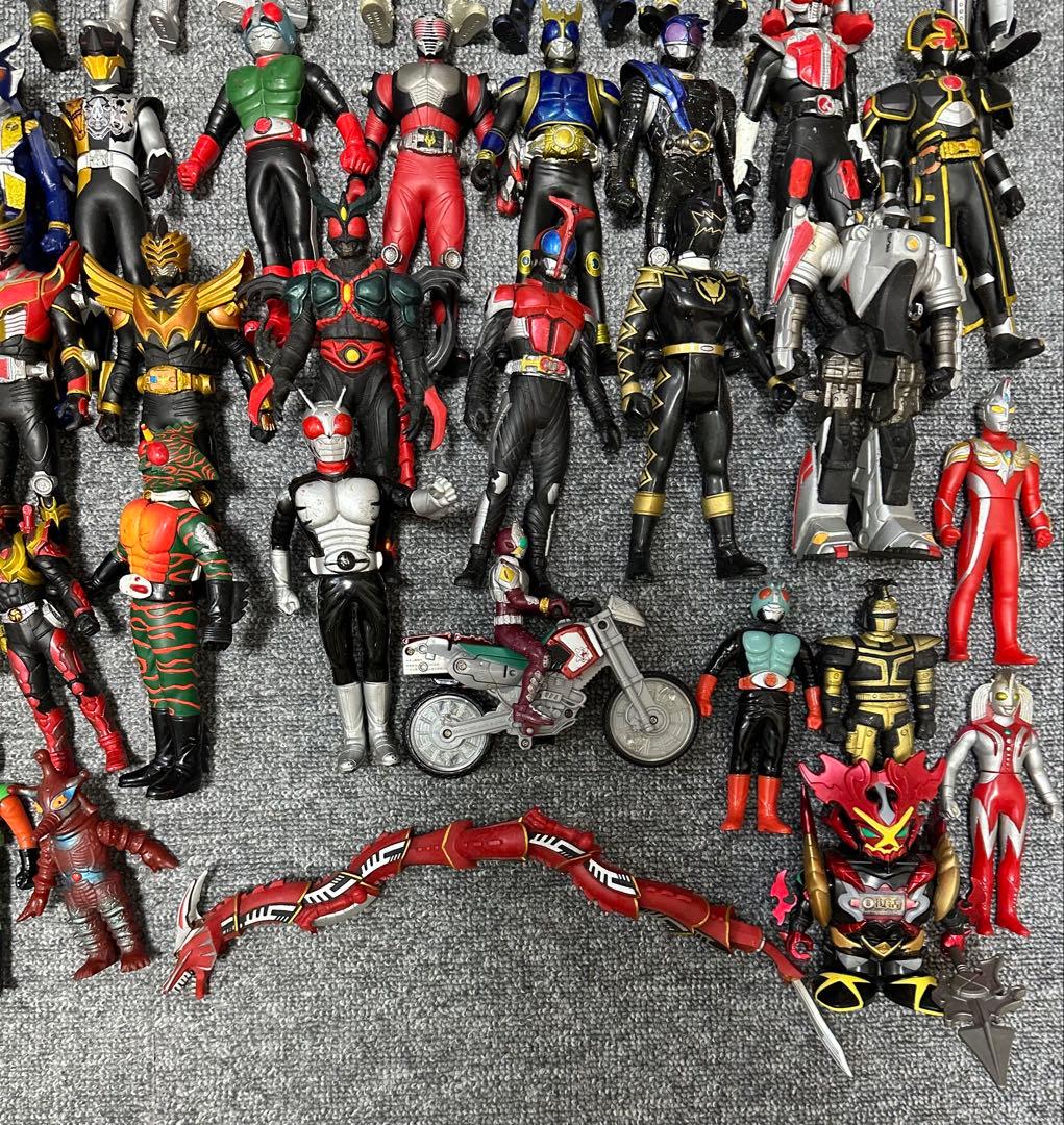 ★当時物 仮面ライダー フィギュア ソフビ レトロ バンダイ まとめ売り