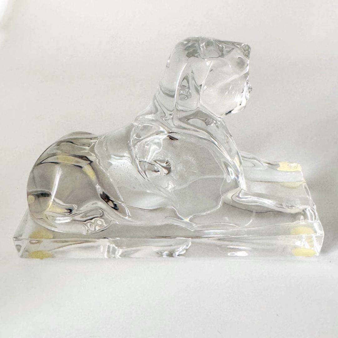 【バカラ】動物 スフィンクス 置物 インテリア★美品★幸運　魔除け2