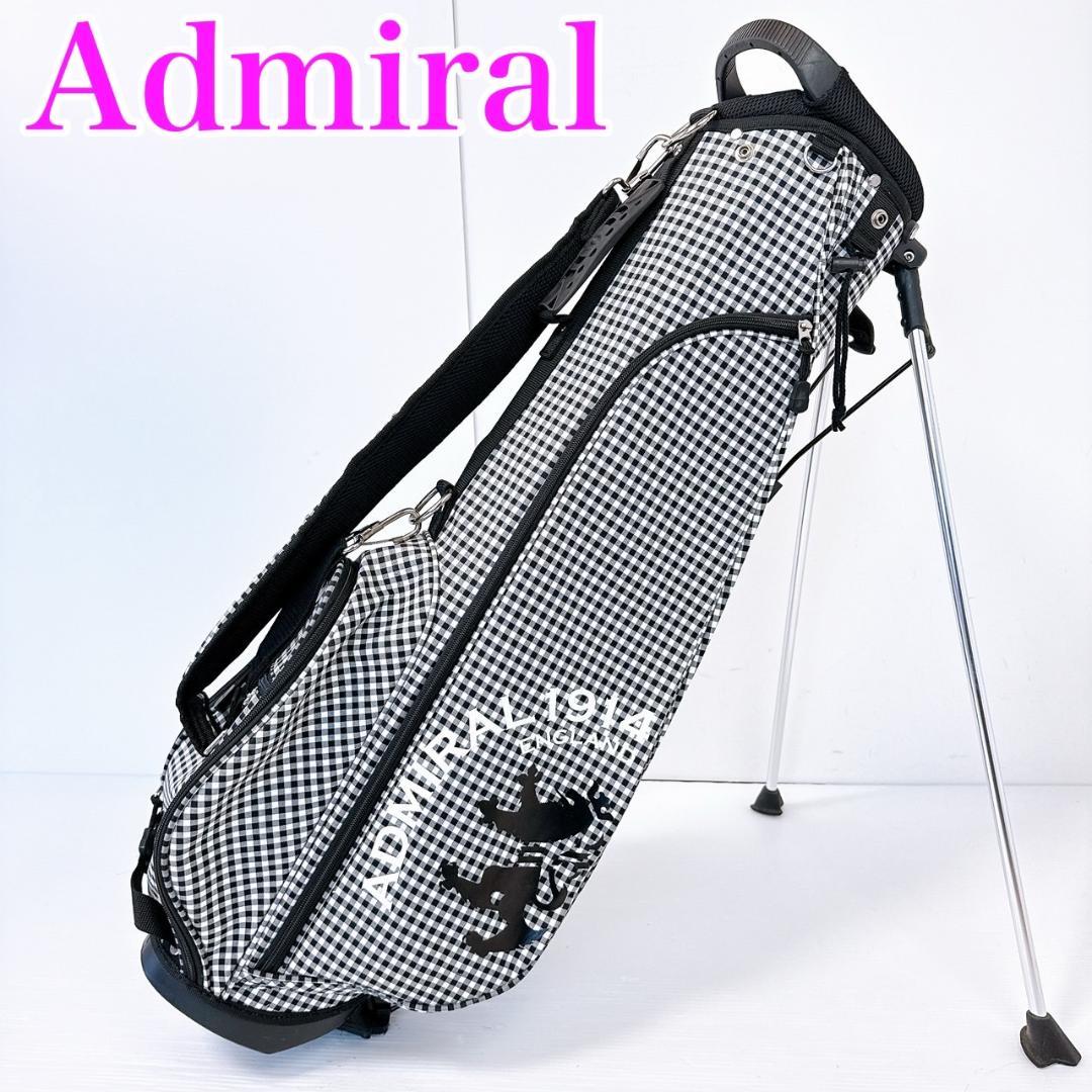 アドミラル　キャディバッグ　ギンガムチェック　スタンド式／Admiral
