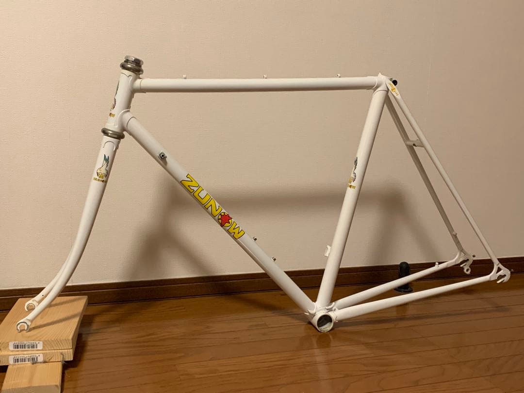 クロモリ　極美品ヴィンテージZUNOW ホワイト