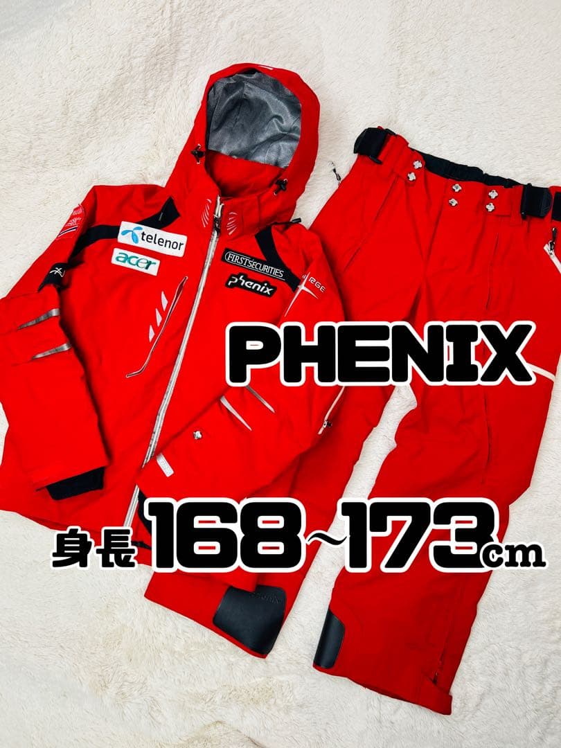 PHENIX フェニックス スキーウェア セット　ノルウェー　M　赤　norge