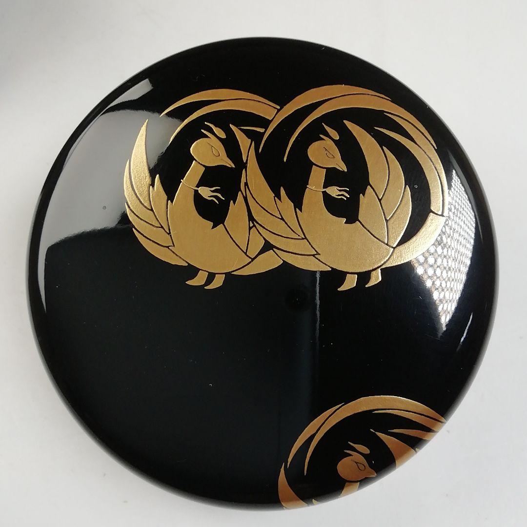 Ｔ７７０　棗　『鳳凰蒔絵　内銀丸紋』『大棗』『中村宗尹』漆塗　共箱　茶道具