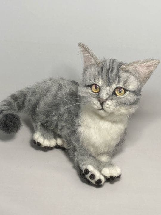 羊毛フェルト 猫 L L Lサイズ　オーダー　サンプルページ