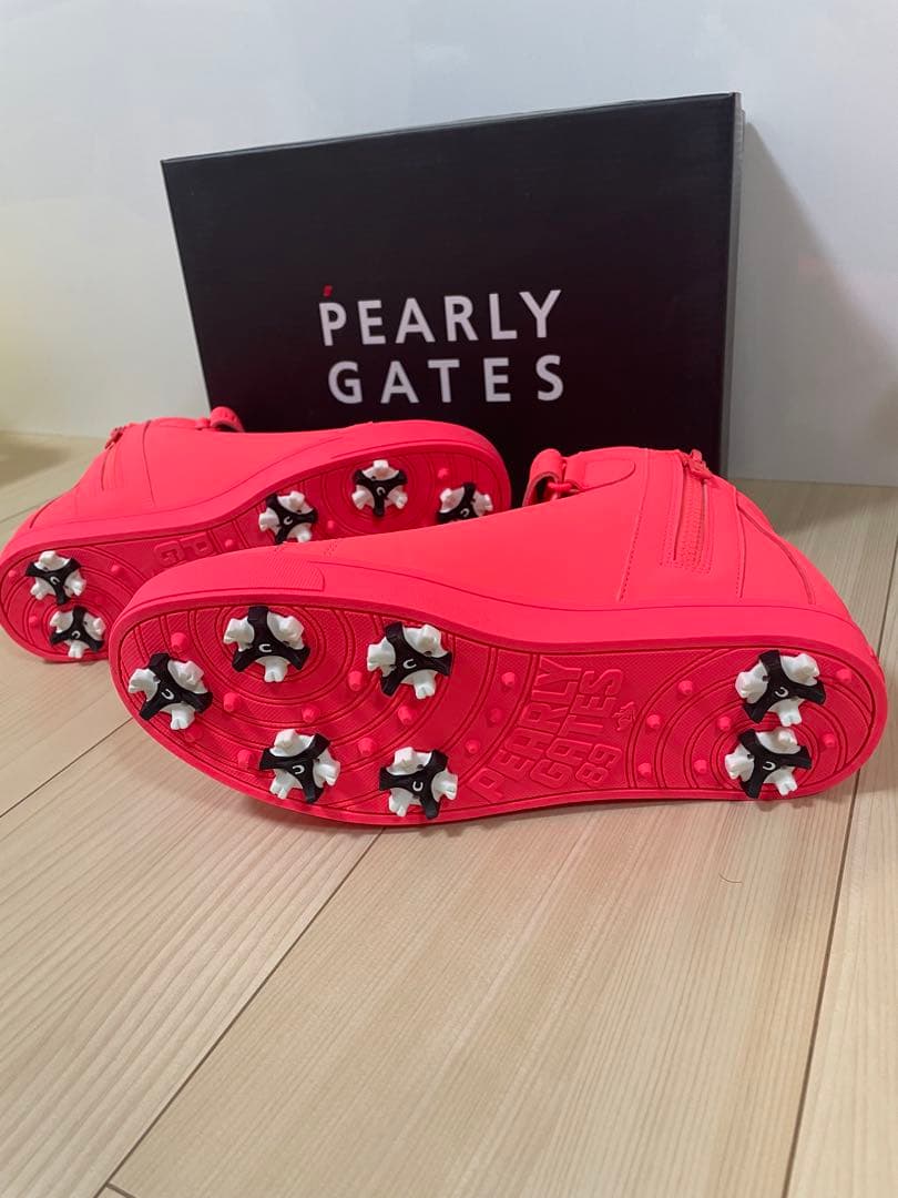 新品　PEARLY GATES ハイカットシューズ ピンク