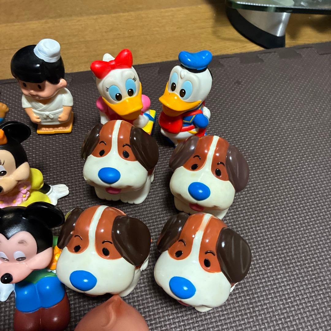 超希少ディズニーレトロ　ソフビ貯金箱ミッキーマウスキューピー山一三菱ワリコー三洋