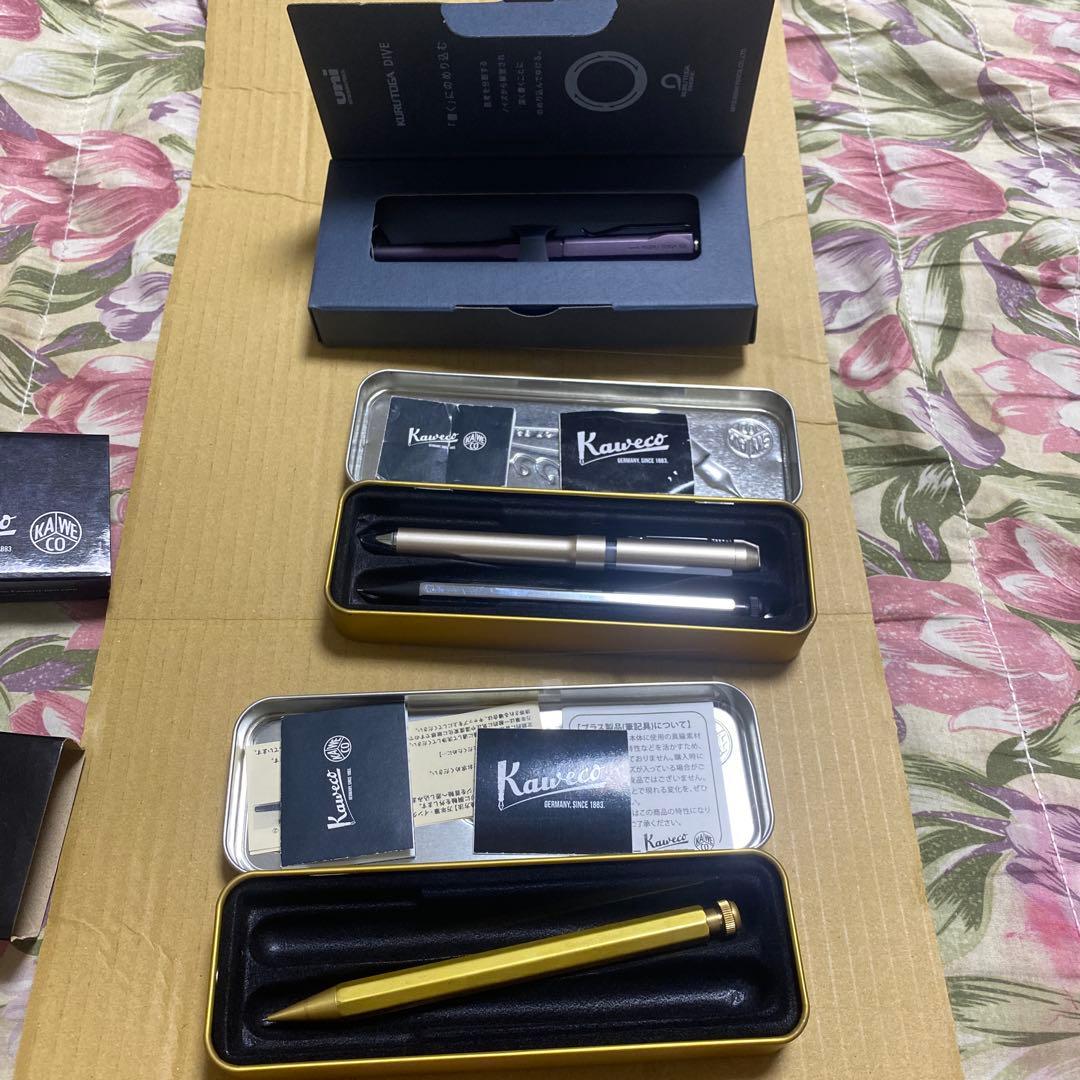 カヴェコスペシャル　ブラス　銀 クルトガダイブ　紫 おまけ　シャーボX