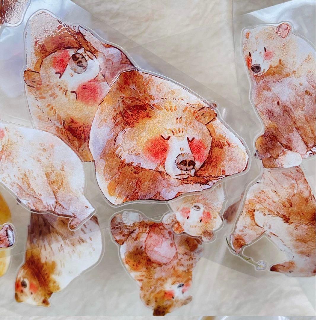 PET 熊大 ダイカット加工 4.5cm×5m 海外マスキングテープ クマ