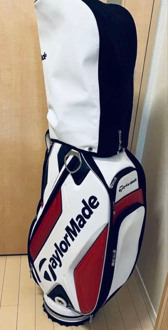 TaylorMade キャディバッグ 白/赤/黒