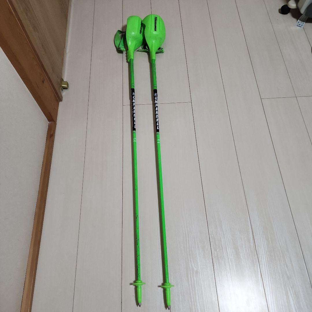 Komperdell Carbon スキー ストック グリーン