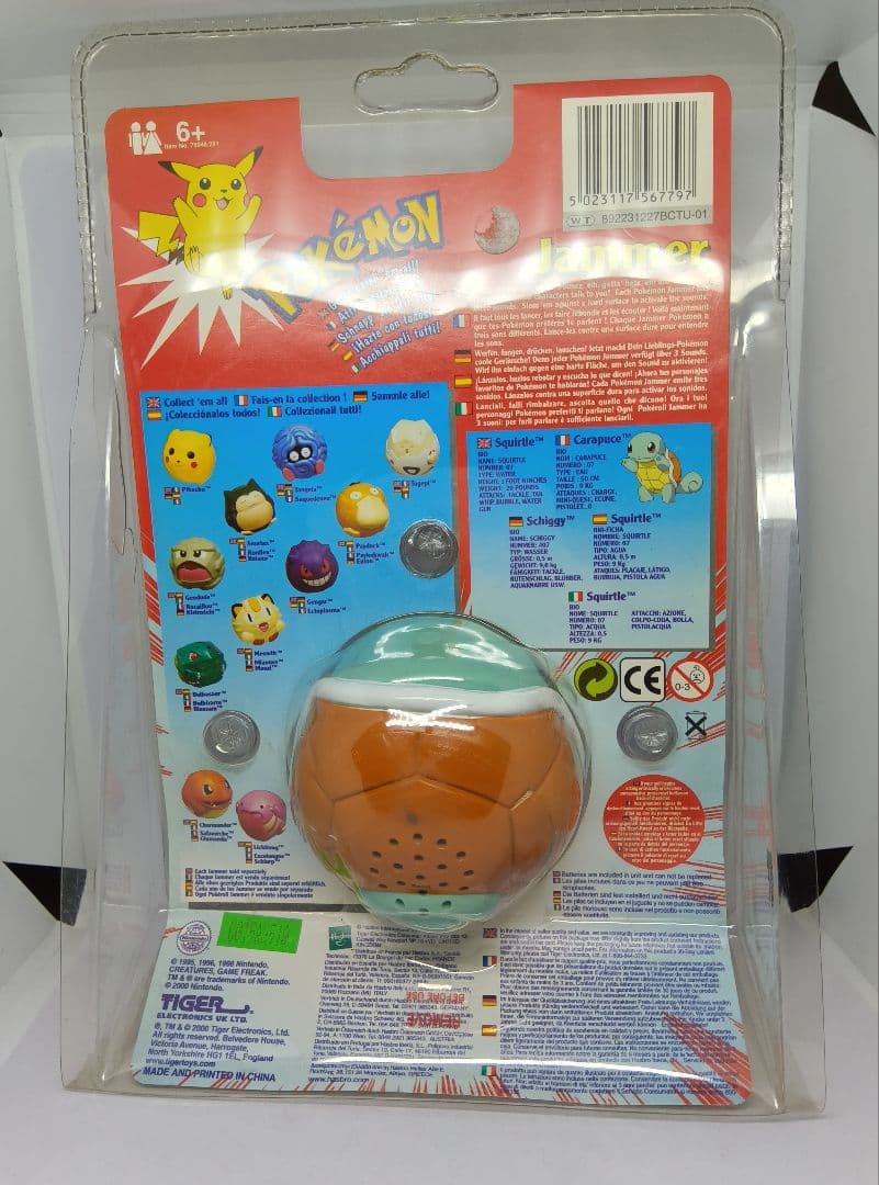 ポケモン Jammer　ゼニガメ　アメトイ　ビンテージ　海外製　tiger社製