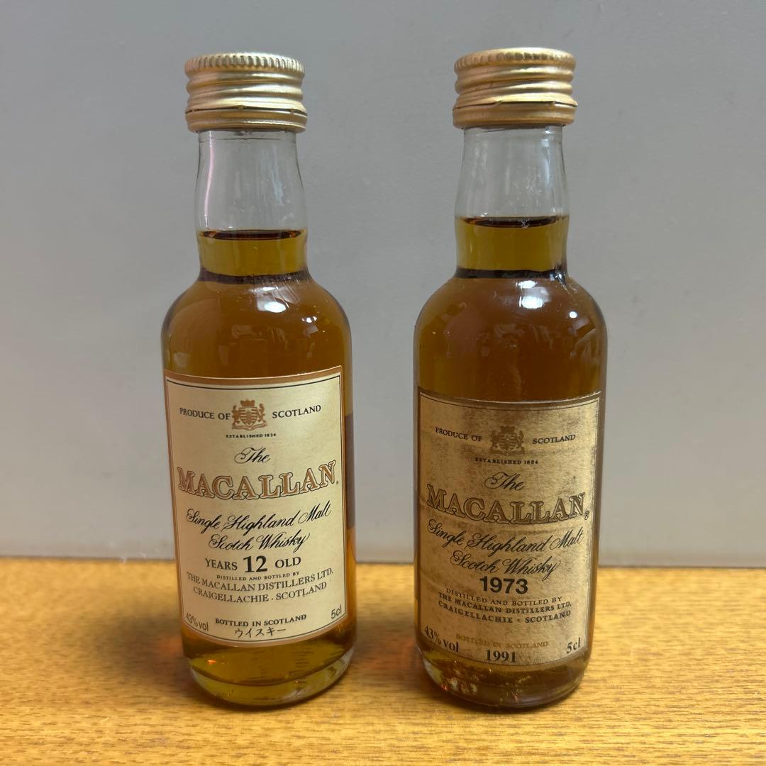 MACALLAN シングルモルトウイスキー 50ml 12年,18年
