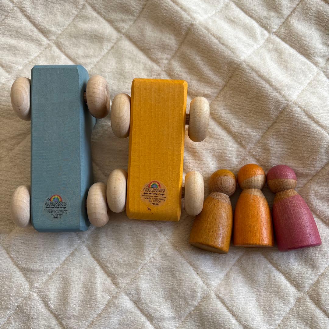 グリムス　オープンカー　車　木製　おもちゃ　知育玩具