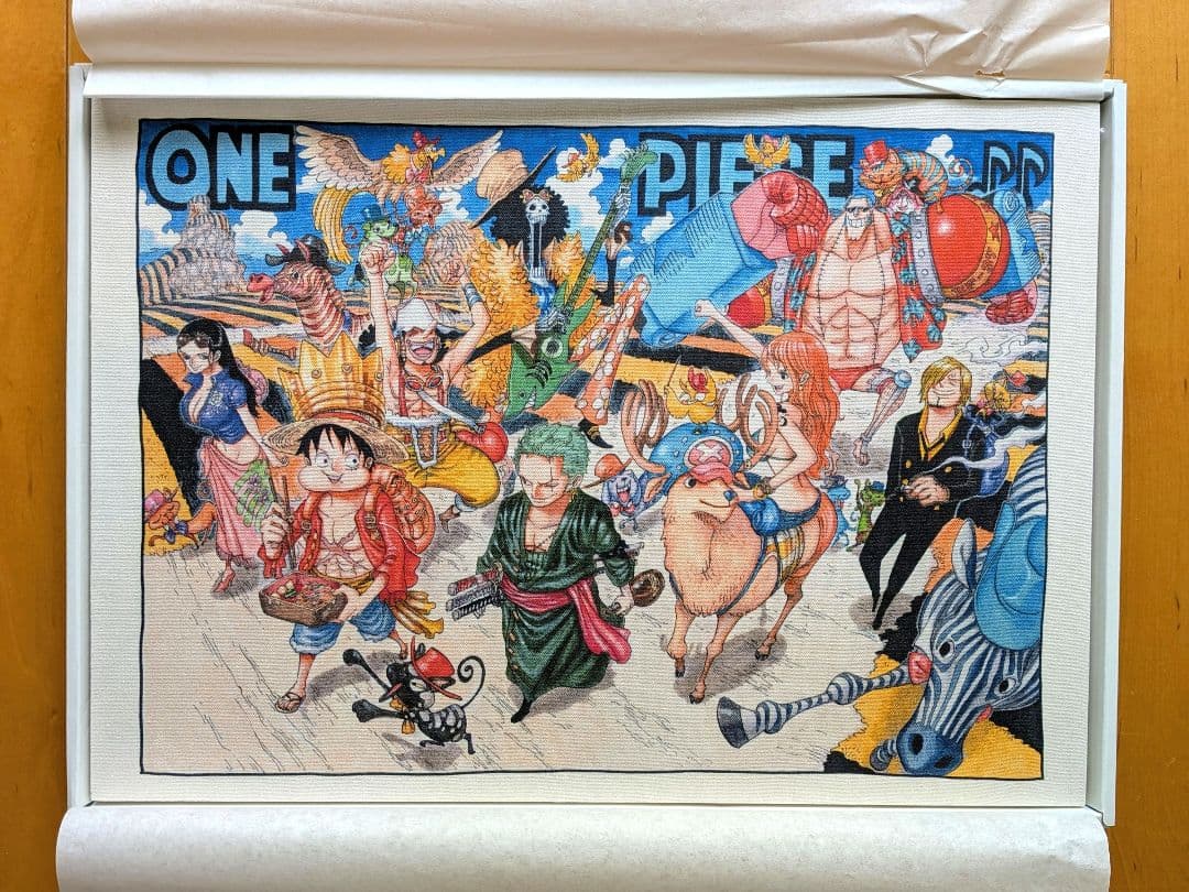ONE PIECE 尾田栄一郎 原画 ファブリックパネル 2012