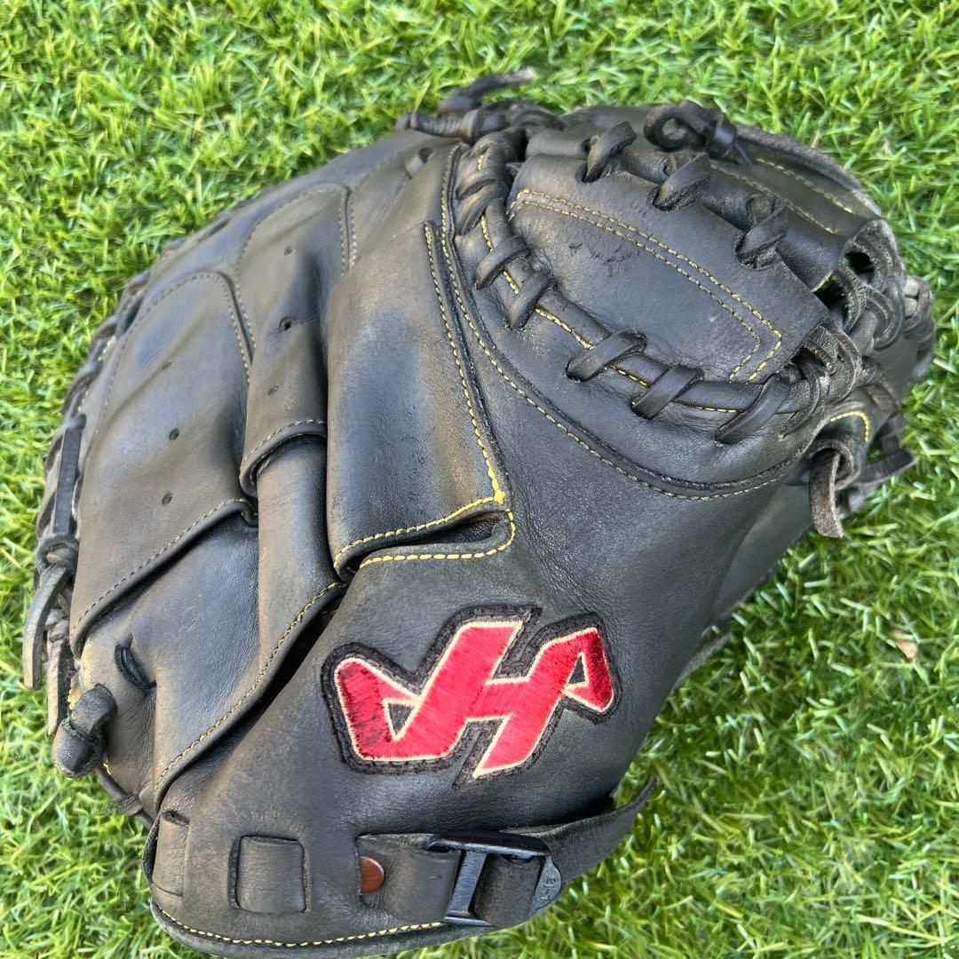 少年用軟式　キャッチャーグローブ 黒