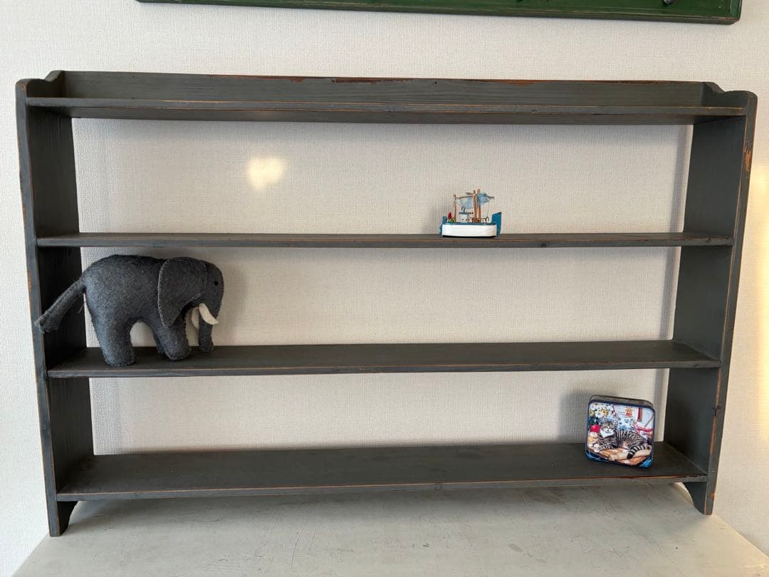 イギリスアンティークシェルフウォールシェルフ壁掛けラック