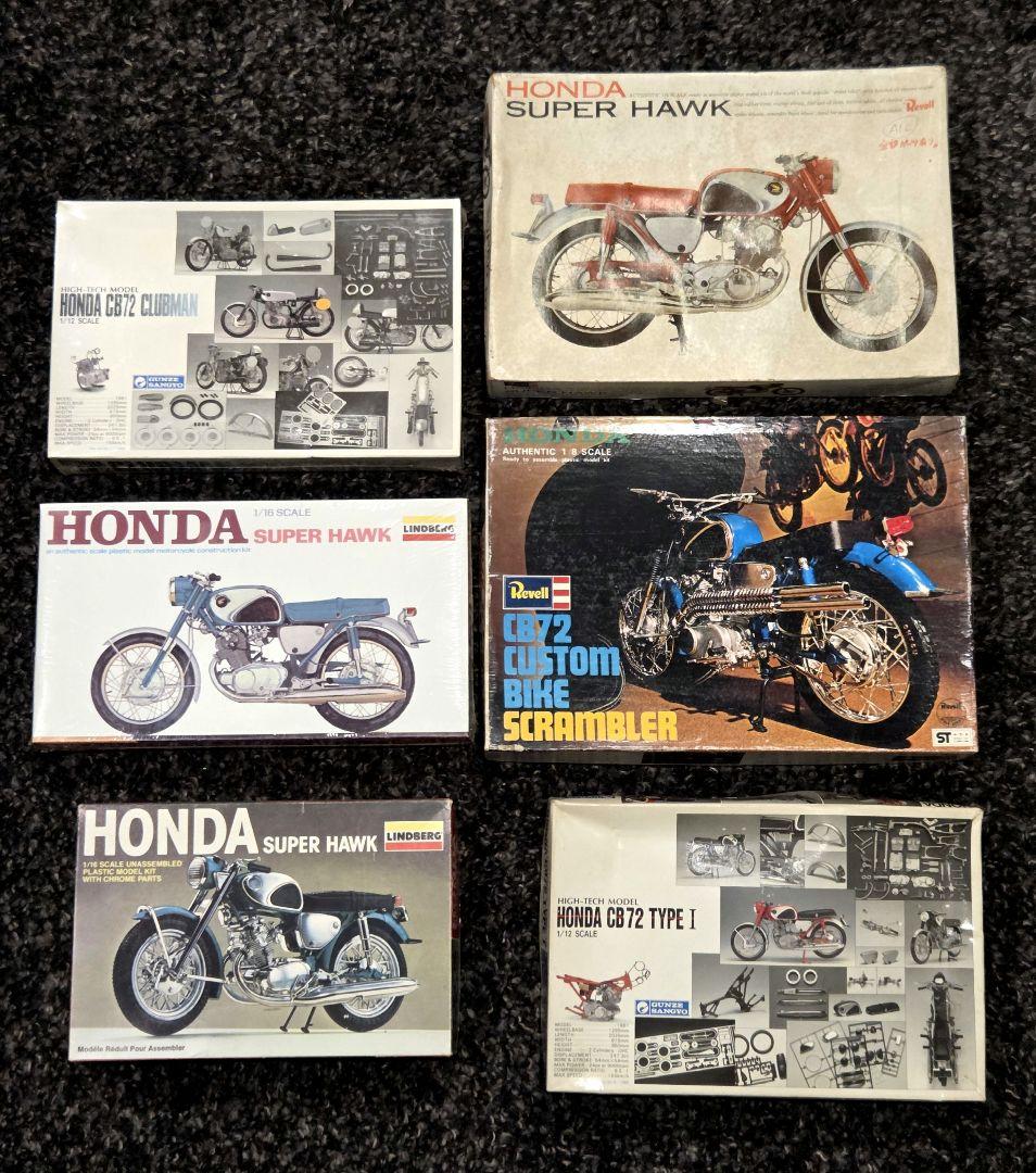 HONDA CB72 プラモデルキット6種類コンプリートセット