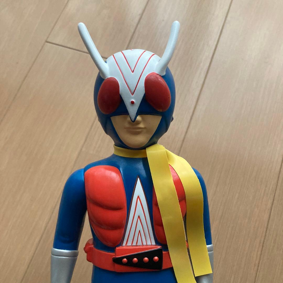 ライダーマン　当時物風　ソフビ　フィギュア