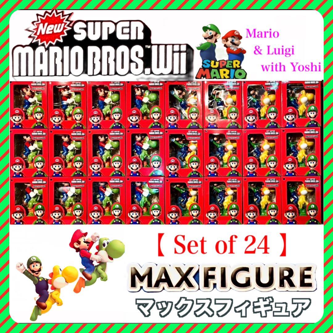 【新品・未開封】24体スーパーマリオブラザーズWiiフィギュア マリオ&ルイージ