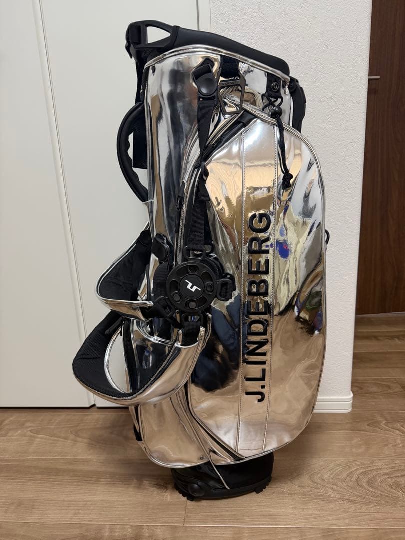 新品未使用品J.LINDEBERG シルバー キャディバッグ VESSELコラボ
