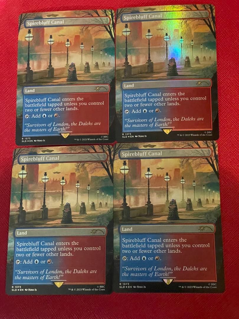 MTG 尖塔断の運河　Spirebluff Canal 4枚 foil