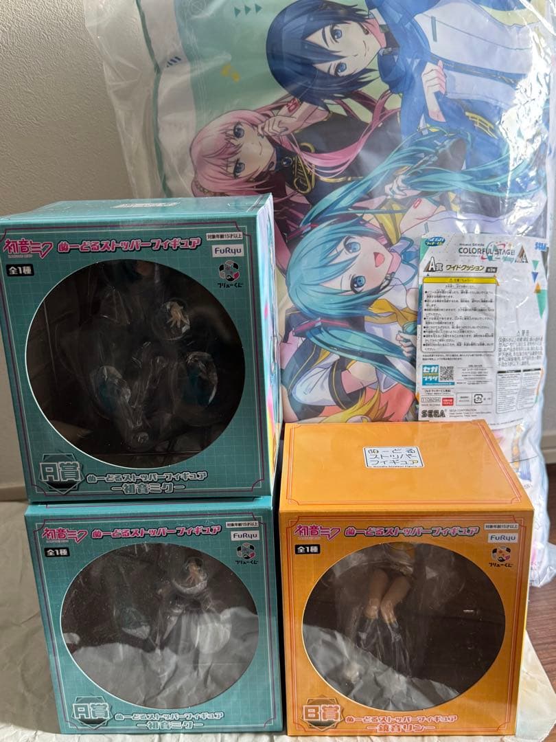初音ミク 鏡音リン ぬーどるストッパー プロセカ ワイドクッション まとめ売り