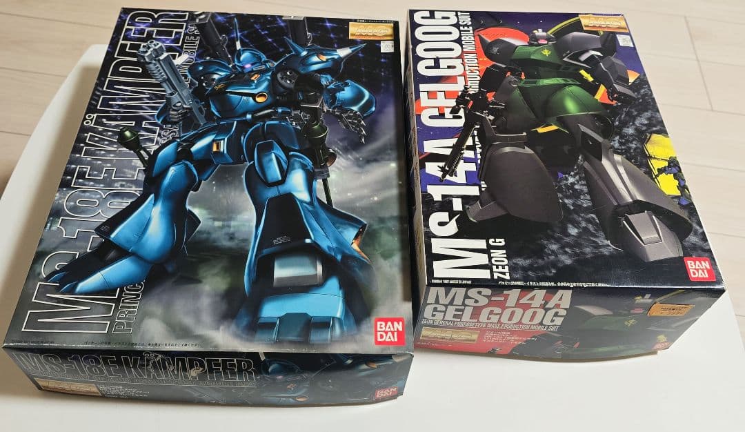 MS-18E Kämpfer & MS-14A Gelgoog (赤バンダイ)