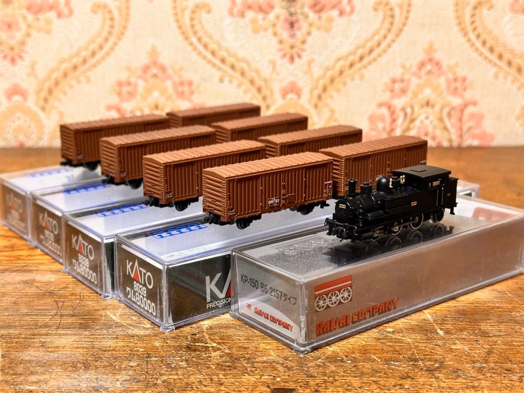 河合商会B6(2157タイプ)＋KATOワム80000×8