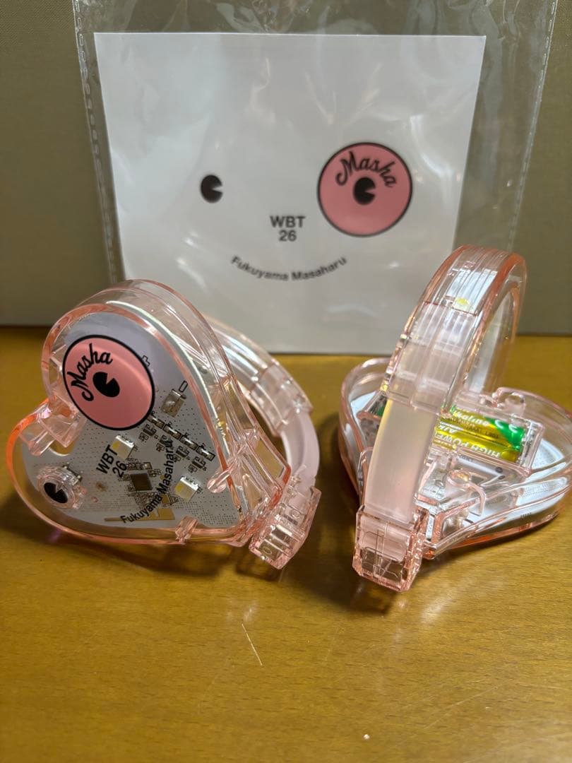 福山雅治　グッズ　シンクロライトバングル2026 クリアピンク　WBT26