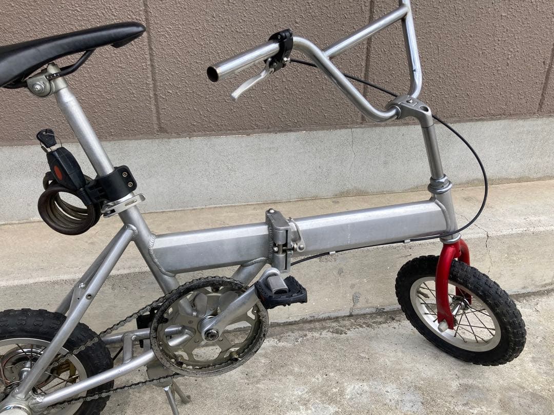 ちょっとだけカスタム　折りたたみ自転車 アルミフレーム シルバー/レッド