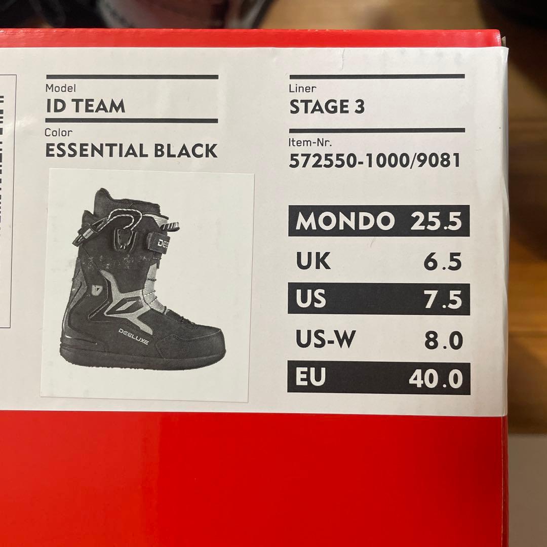 新品未使用25-26 DEELUXE TEAM ID S3 ディーラックスブーツ