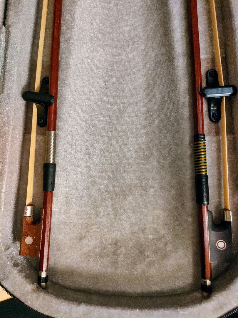 肩当て 弓2本 付き！ENNBOM サイレントバイオリン HVPV-30 4/4