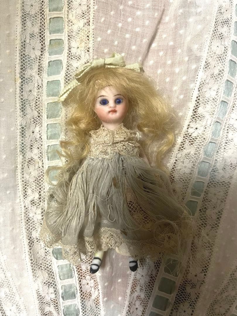 最終　お値下げ　フレンチミニョネット　アンティーク　ドール　ビスクドール