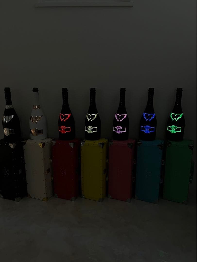 エンジェル　高級シャンパン　空箱　空瓶　まとめ売り　7本セット