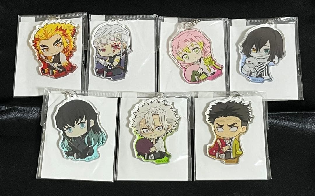 鬼滅の刃 ぎゅぎゅっと アクリルキーホルダー 柱 7個セット