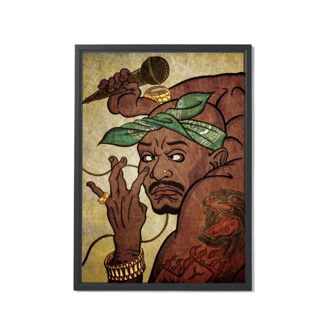 新品　APPLEBUM 2Pac ポスター　A1 浮世絵風　HIP HOP