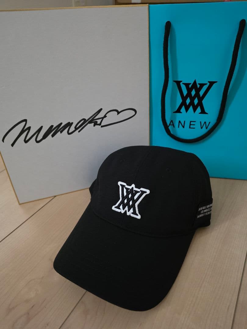 ANEW Golf キャップ 三浦桃香プロ直筆サイン付き