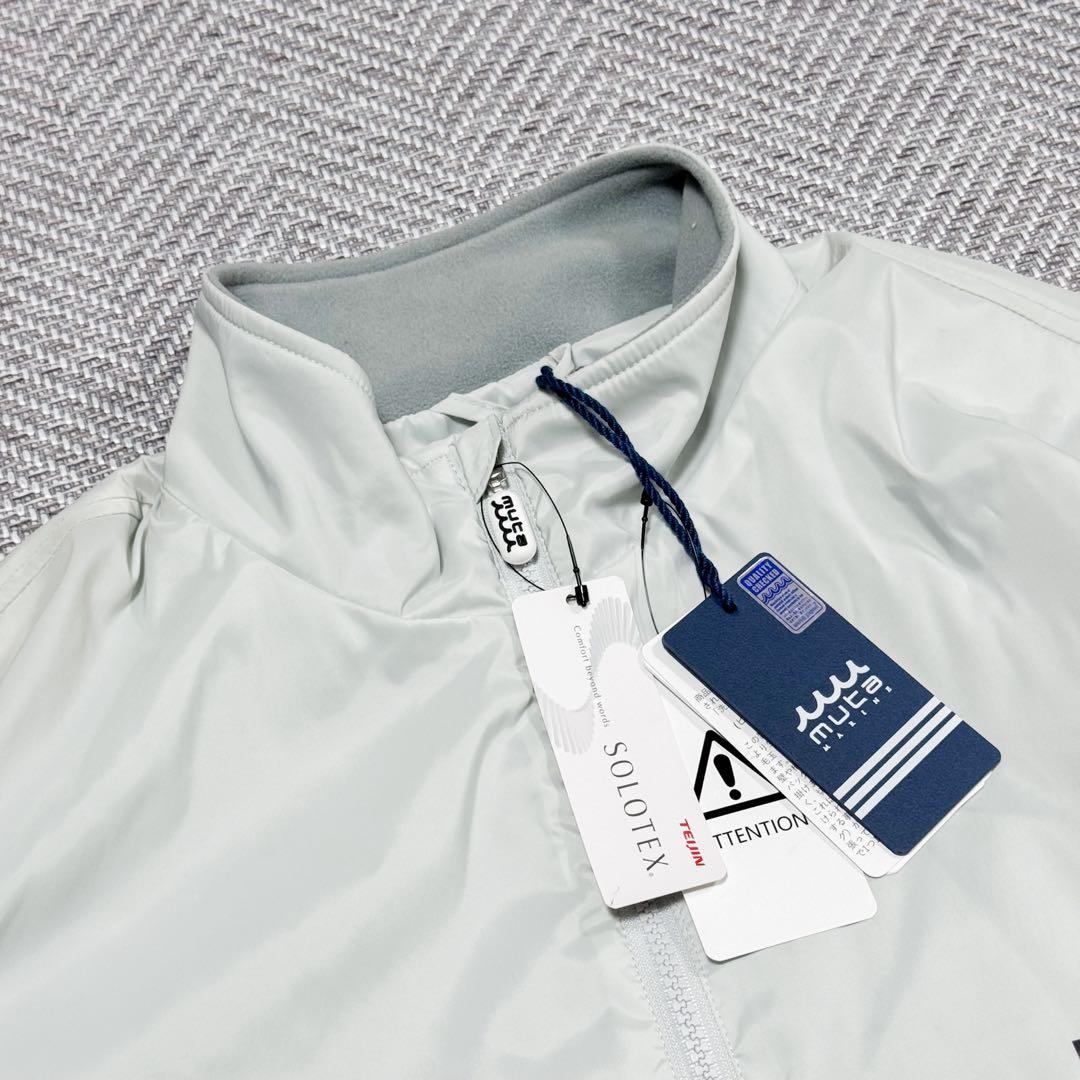 新品 ムータマリン ソロテックス ストレッチ ブルゾン ライトグレー L 完売品