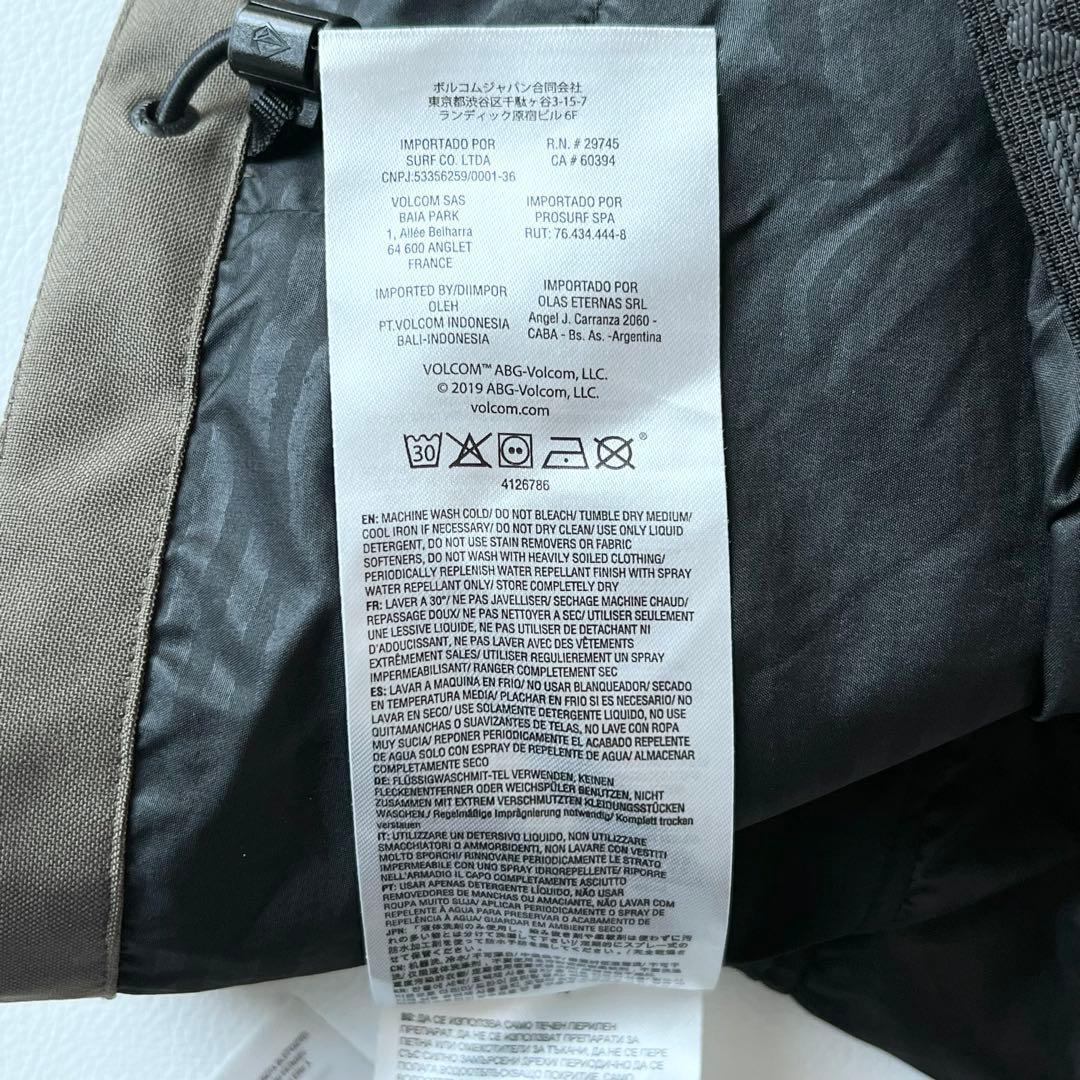 3240【美品】ボルコム　アノラックジャケット 迷彩柄　M 黒　カーキ　グレー